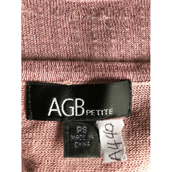 AGC Ribbed Hem Sequined Rose Pink Top PS - Picture 8 of 8